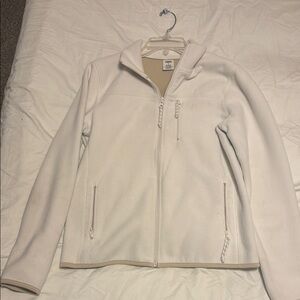 Women's White Fleece Jacket